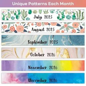 2025-2026 Desk Calendar with Memo Pages & Holidays