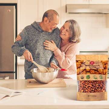 Mighty Apricot USDA Organic Bitter Apricot Kernels(1LB) 16oz, Natural Raw Bitter Apricot Seeds, Vegan, Non-GMO, Gluten Free, Great source of Vitamin B17 and B15, Maximum 3 Kernels/day