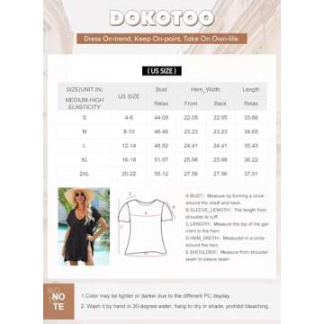 Dokotoo Swimsuit Coverup for Women 2025 Summer Bathing Suit Swimwear Mesh Knit Beach Dress Summer Dresses Vacation Outfits for Women White Medium