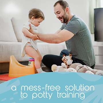 TidyTots Disposable Potty Chair Liners - Value Pack - Universal fits most potty chairs - 32 Liners