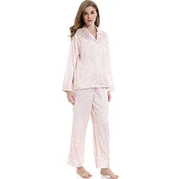 Serenedelicacy Women's Satin Pajama Set for Comfort & Style