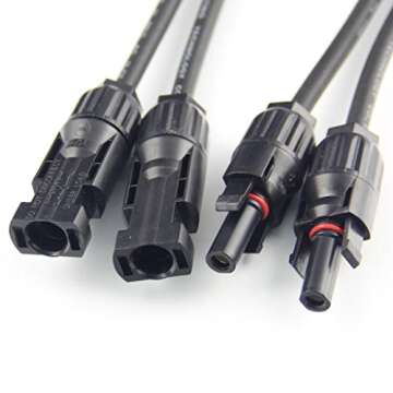 Signstek Y Branch MC4 Parallel Connector Adapter for Solar Power