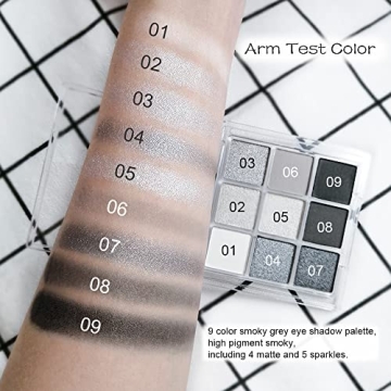 KARNAR 9-Color Cool Toned Eyeshadow Palette For All