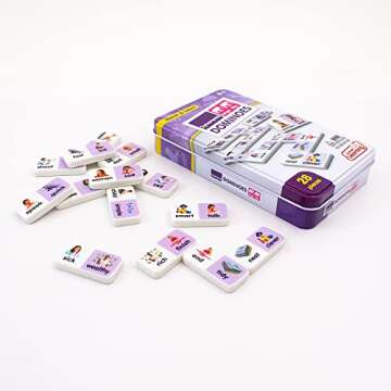 Junior Learning Synonyms Match & Learn Dominoes, Multicolor