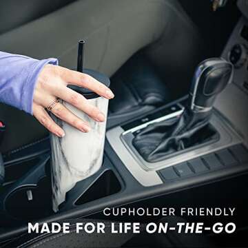 Simple Modern Insulated Tumbler with Lid and Straw | Iced Coffee Cup Reusable Stainless Steel Water Bottle Travel Mug | Gifts for Women Men Her Him | Classic Collection | 32oz | Blush