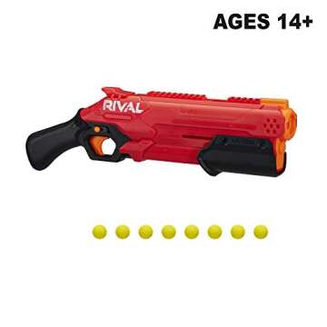 Nerf Rival Takedown XX-800 Blaster - Pump Action, Breech-Load, 8-Round Capacity, 90 FPS, 8 Official ...