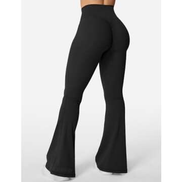 YEOREO Scrunch Leggings Women Flare Workout Bootcut