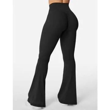 YEOREO Scrunch Leggings Women Flare Workout Bootcut