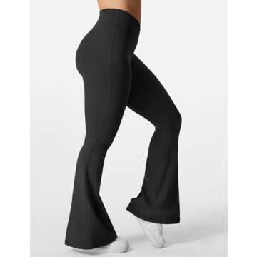 YEOREO Scrunch Leggings Women Flare Workout Bootcut