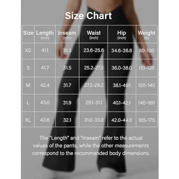 YEOREO Scrunch Leggings Women Flare Workout Bootcut