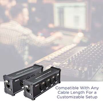 LyxPro 4 Channel XLR Breakout Cable for Sound and Lighting