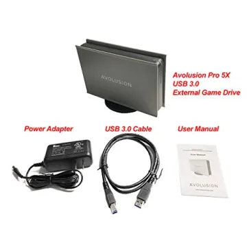 Avolusion 8TB USB 3.0 External Hard Drive for PC & Console