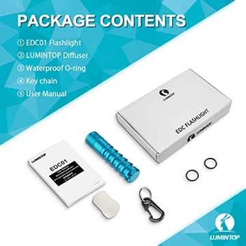LUMINTOP EDC01 Keychain Flashlight 120 Lumens Waterproof