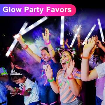 LED Foam Glow Sticks - 30pcs Colorful Light-Up Sticks for All Events