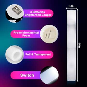 LED Foam Glow Sticks - Perfect for Parties & Celebrations