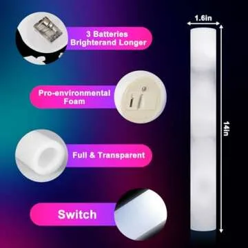 LED Foam Glow Sticks - Perfect for Parties & Celebrations