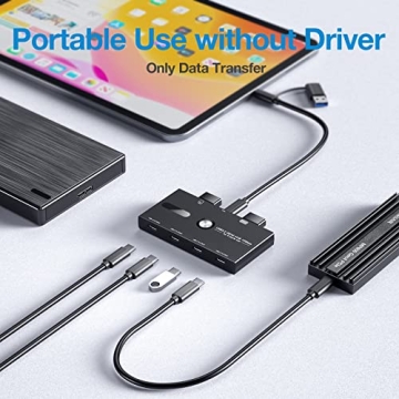 10Gbps USB-C Hub 6 Ports High-Speed Data Transfer