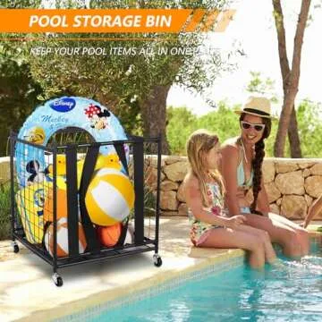 Oududianzi Rolling Sports Ball Storage Organizer for Families