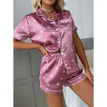 WDIRARA Women's Satin Pajama Set - Comfort Meets Style