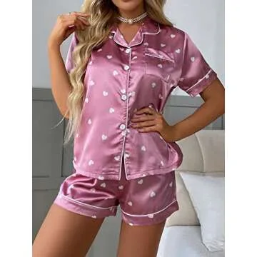 WDIRARA Women's Satin Pajama Set - Comfort Meets Style