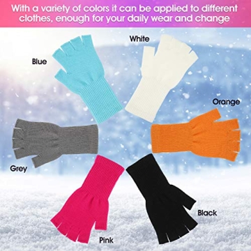 Unisex Knit Fingerless Gloves - Warm and Stylish Comfort