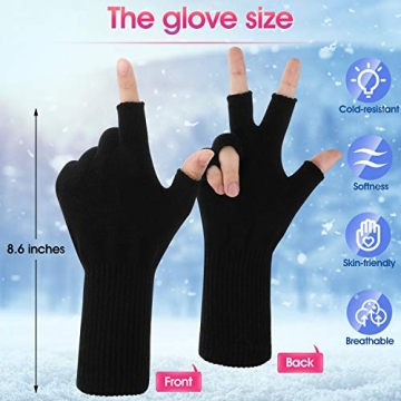 Unisex Knit Fingerless Gloves - Warm and Stylish Comfort