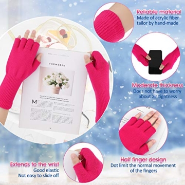 Unisex Knit Fingerless Gloves - Warm and Stylish Comfort