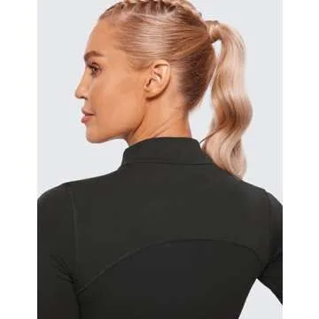 CRZ YOGA Women’s Butterluxe Mock Turtleneck Top