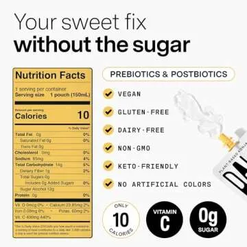 Dally Mango Drinkable Konjac Jelly - (10 Pack) Jelly Fruit Snack with 10 Calories, Zero Sugar - Supports Skin, Immune Health, and Weight Management