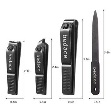 Nail Clippers Set,Christmas Gifts Stocking Stuffers Toe Nail/Toenail Clippers and Fingernail Clipper...