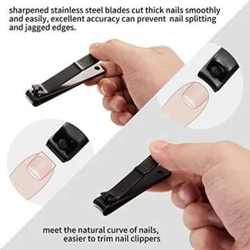 Nail Clippers Set,Christmas Gifts Stocking Stuffers Toe Nail/Toenail Clippers and Fingernail Clippers for Men/Women/Kids,4 pic Nail Cutter Set Include Nail File Gifts for Women and Men Mom.