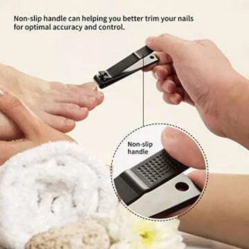 Nail Clippers Set,Christmas Gifts Stocking Stuffers Toe Nail/Toenail Clippers and Fingernail Clippers for Men/Women/Kids,4 pic Nail Cutter Set Include Nail File Gifts for Women and Men Mom.