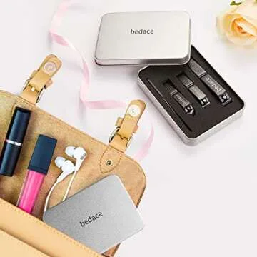 Nail Clippers Set,Christmas Gifts Stocking Stuffers Toe Nail/Toenail Clippers and Fingernail Clippers for Men/Women/Kids,4 pic Nail Cutter Set Include Nail File Gifts for Women and Men Mom.