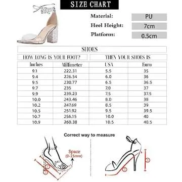 LALA IKAI Women's High Heels Strappy Rhinestone Sandals Open Toe Clear Block Mid Heels for Women Party Pumps Shoes Size 37.5,Gold
