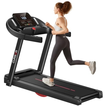 CURSOR FITNESS Home Folding Treadmill - Compact & Quiet
