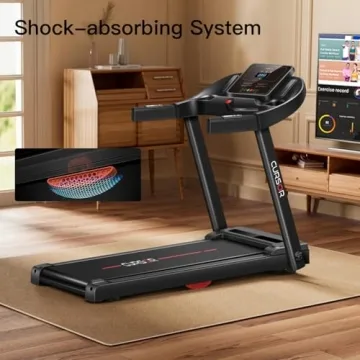 CURSOR FITNESS Home Folding Treadmill - Compact & Quiet