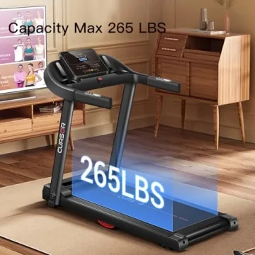 CURSOR FITNESS Home Folding Treadmill - Compact & Quiet