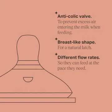 Bundle of Tommee Tippee Natural Start Baby Bottles, with Slow Flow Nipples (9oz, 4 Pack) & Natural Start Baby Bottle Nipples, Medium Flow (3 Months+), 2 Pack