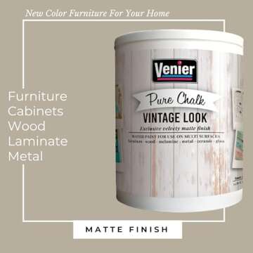 Chalk Pure Paint for Furniture & Crafts - Eco-Friendly