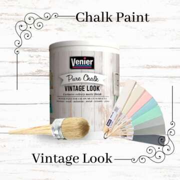 Chalk Pure Paint for Furniture & Crafts - Eco-Friendly