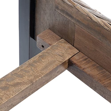 Coastal Rattan Full Size Bed for Timeless Style