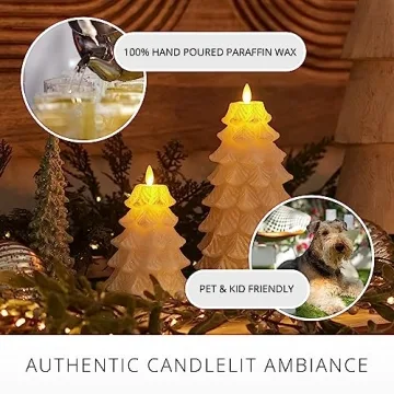 Luminara Christmas Tree Flameless Candles for Home Elegance