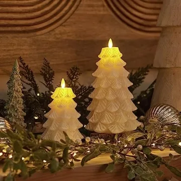 Luminara Christmas Tree Flameless Candles for Home Elegance