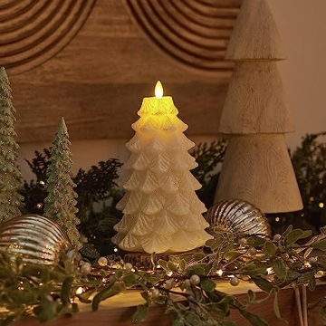 Luminara Christmas Tree Flameless Candles for Home Elegance