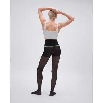 Stubbornly Strong Rip-Resist Sheer Tights - Black XL