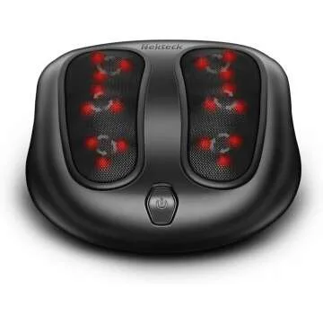 Nekteck Heated Shiatsu Foot Massager for Pain Relief