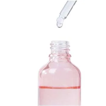 Elegant 12 Pack Pink Glass Dropper Bottles for Essential Oils