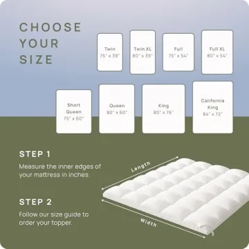 Extra Thick Fitted Mattress Topper for Ultimate Comfort