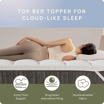 Extra Thick Fitted Mattress Topper for Ultimate Comfort
