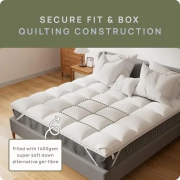 Extra Thick Fitted Mattress Topper for Ultimate Comfort